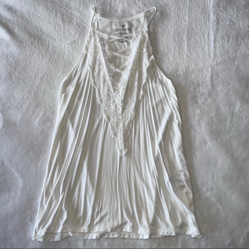 American Eagle white tank top XXS